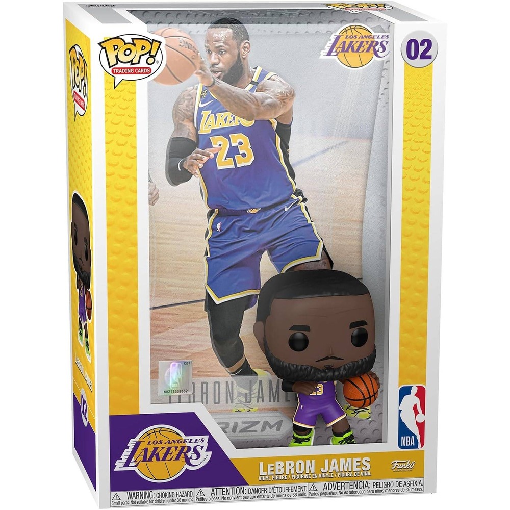 Funko Pop Trading Cards LeBron James Los Angeles Lakers 02 Panini Prizm Figure